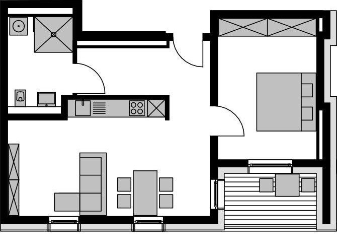 Wohnung zum Kauf provisionsfrei als Kapitalanlage geeignet 399.000 € 2 Zimmer 59,8 m²<br/>Wohnfläche Südstadt 40 Fürth 90763