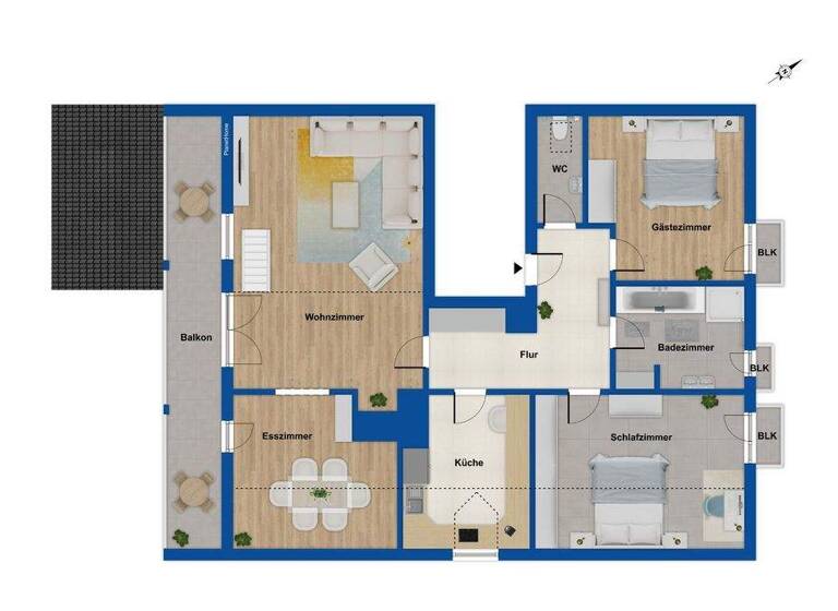 Wohnung zum Kauf 530.000 € 5 Zimmer 143 m² Süd Rosenheim 83026