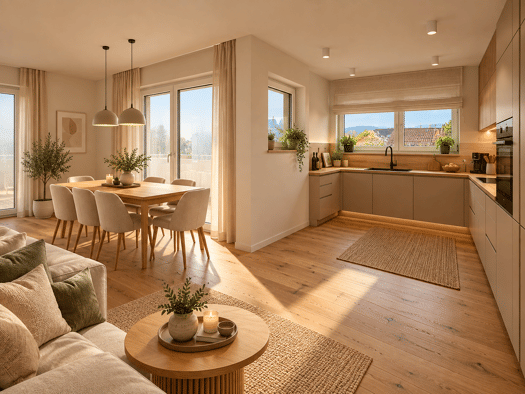 Wohnung zum Kauf - Erstbezug provisionsfrei als Kapitalanlage geeignet 549.000 € 3 Zimmer 79,9 m² Lambergstraße 17 Haslach Traunstein 83278