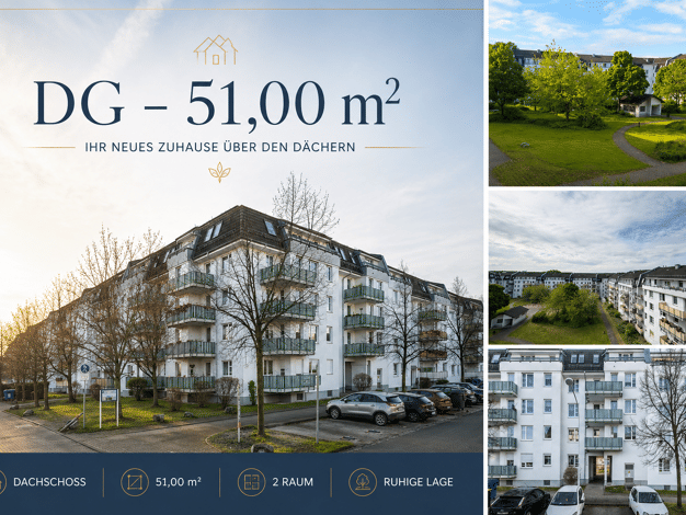 Wohnung zur Miete 330 € 2 Zimmer 51 m² Geschoss 5/5 frei ab sofort Glauchauer Straße 35 Schloßchemnitz Chemnitz 09113