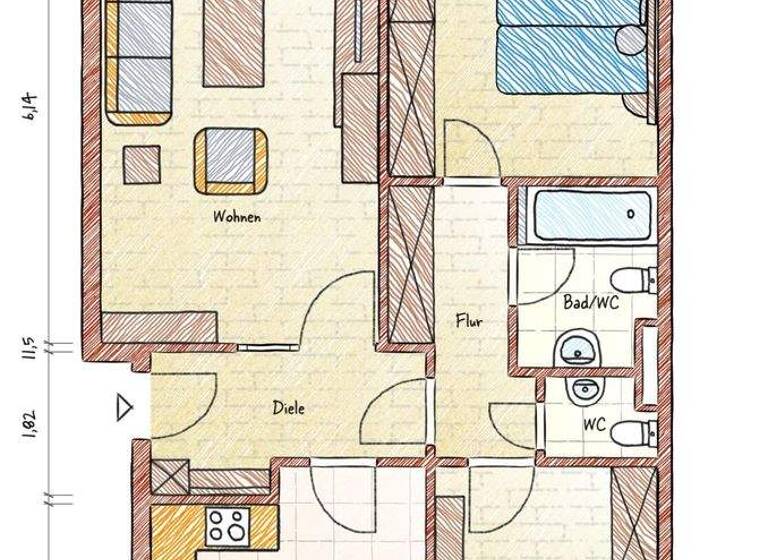 Wohnung zum Kauf 320.000 € 3 Zimmer 86 m² Horn Bremen 28359