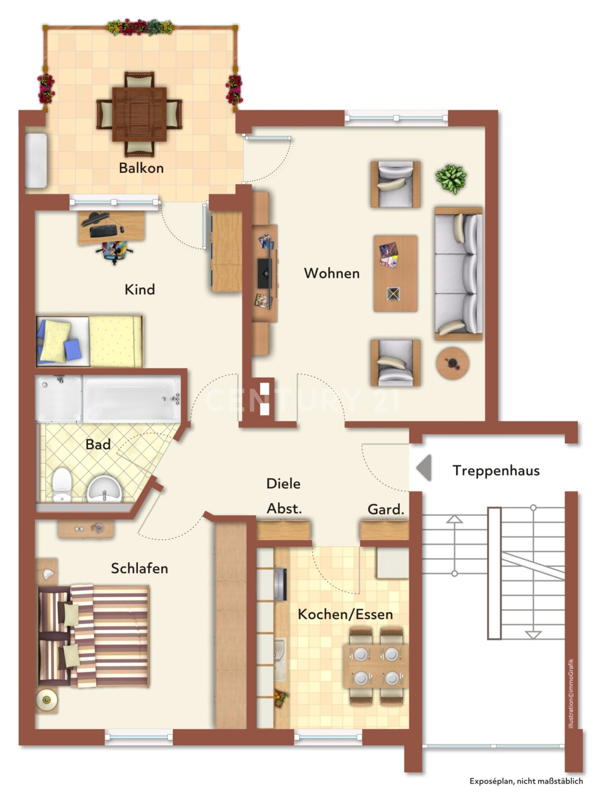 Wohnung zur Miete 550 € 3 Zimmer 72 m²<br/>Wohnfläche 1.<br/>Geschoss 01.02.2025<br/>Verfügbarkeit Gustav-Sybrecht-Straße 4a Brambauer Lünen 44536