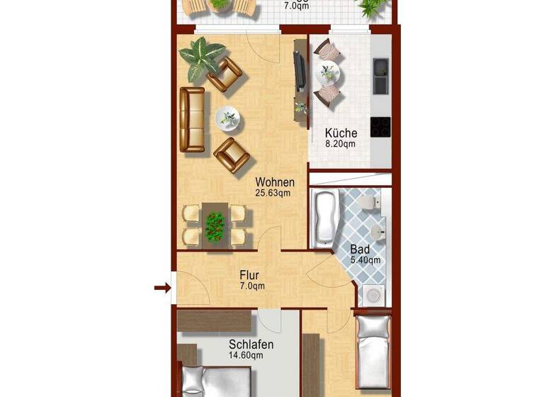 Wohnung zur Miete 460 € 3 Zimmer 68 m² Geschoss 3/6 frei ab sofort Töpferstraße 4 Olbersdorf 02785