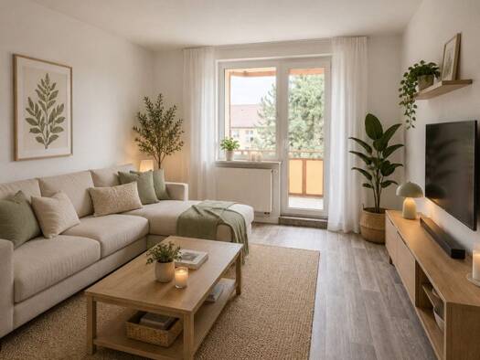 Wohnung zur Miete 387 € 3 Zimmer 60,5 m² 3. Geschoss Körnersche Straße 21 Mühlhausen Mühlhausen/Thüringen 99974