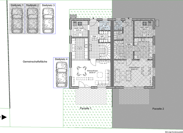 Doppelhaushälfte zum Kauf 569.500 € 4 Zimmer 123,4 m² 290 m² Grundstück Freihalden Jettingen-Scheppach 89343