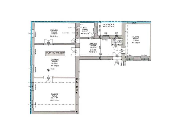 Wohnung zum Kauf 1.020.000 € 3 Zimmer 119 m² Wien 1010