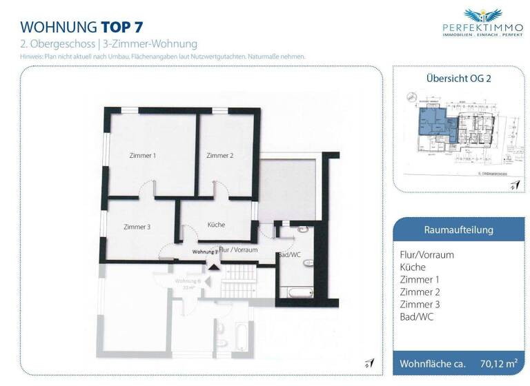 Wohnung zum Kauf 198.000 € 3 Zimmer 70,1 m² 2. Geschoss Fußach 6972