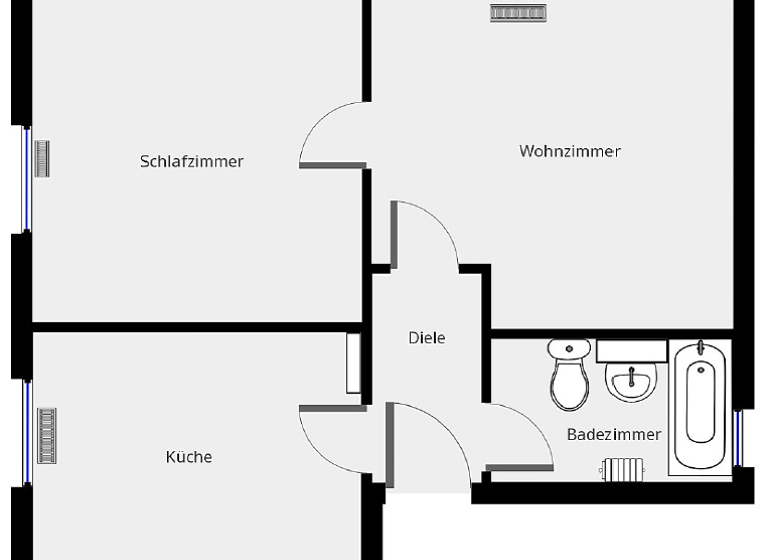 Wohnung zur Miete 390 € 2 Zimmer 51,7 m² 1. Geschoss frei ab 20.03.2026 Mosacherweg 7a Amberg 92224