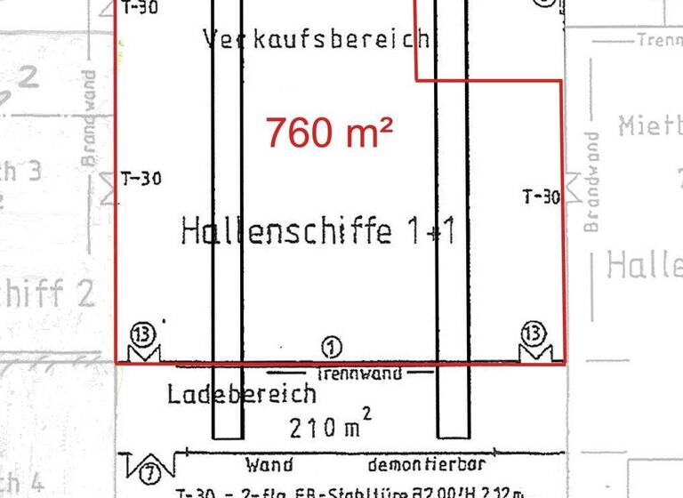 Lagerhalle zur Miete provisionsfrei 4.250 € 760 m² Lagerfläche Wachau Markkleeberg 04416
