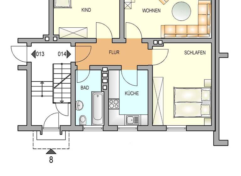 Wohnung zur Miete 491 € 3 Zimmer 64,2 m² EG frei ab 01.05.2026 Rat-Deycks-Straße 8 Burscheid 51399
