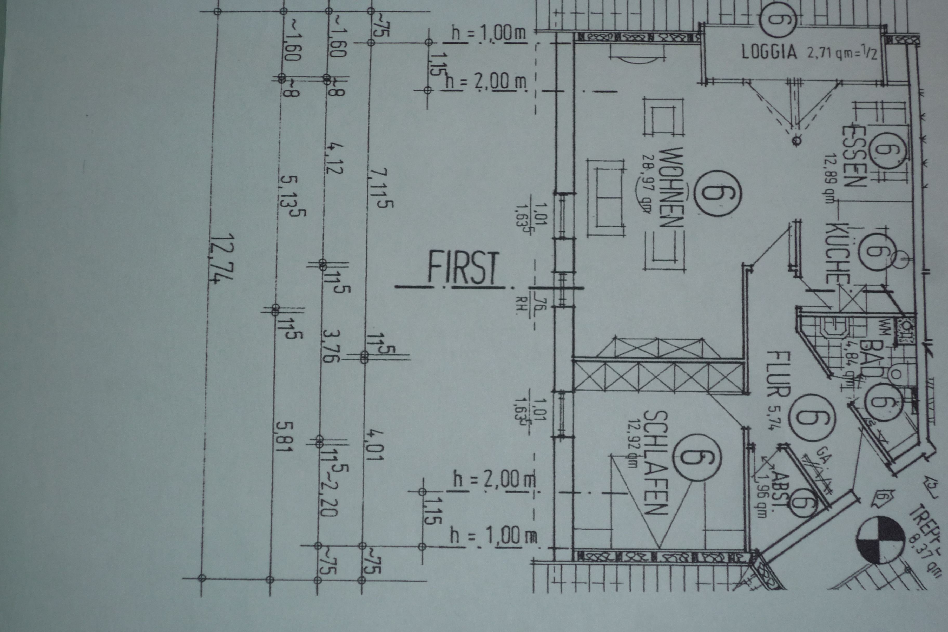 Wohnung zur Miete 580 € 2 Zimmer 68 m²<br/>Wohnfläche 1.<br/>Geschoss Landwehrdamm 29 Hesedorf Bremervörde 27432