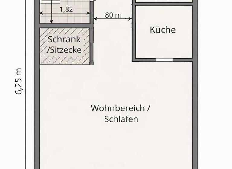 Studio zur Miete 750 € 1 Zimmer 27,1 m² 7. Geschoss Halensee Berlin 10711
