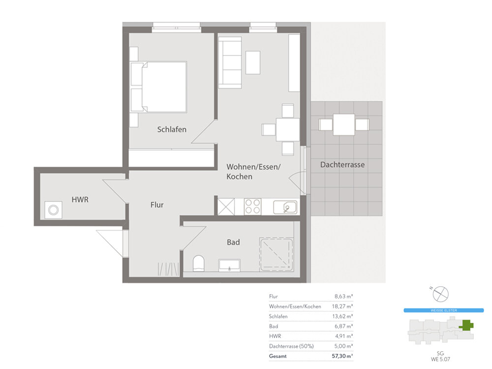 Wohnung zur Miete 1.100 € 2 Zimmer 57,3 m²<br/>Wohnfläche 5.<br/>Geschoss ab sofort<br/>Verfügbarkeit Tschaikowskistraße 1 Stadtmitte West Gera / Debschwitz 07548