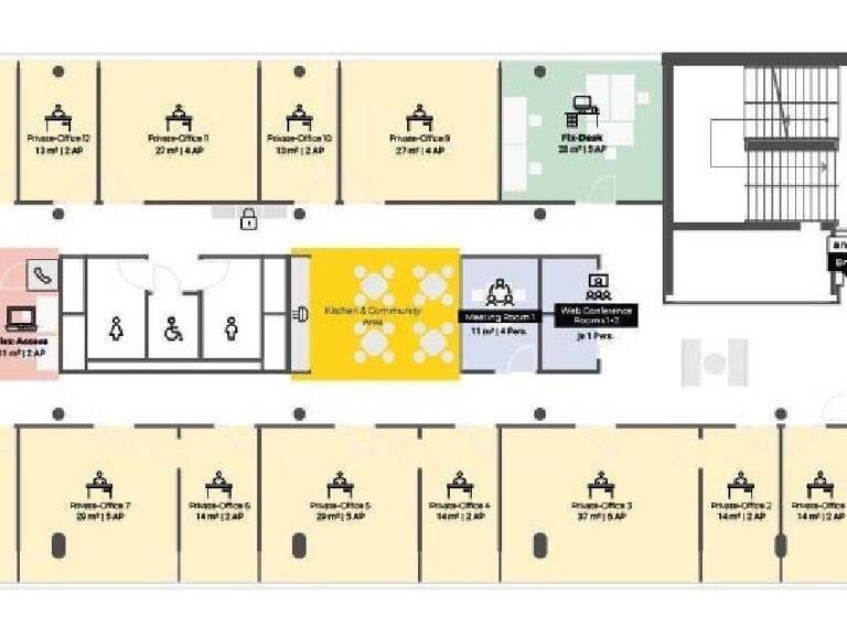 Bürofläche zur Miete provisionsfrei 800 m² Bürofläche teilbar ab 15 m² Wien, Meidling 1120