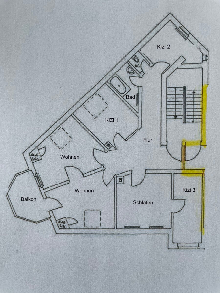 Wohnung zur Miete 605 € 4 Zimmer 121,5 m²<br/>Wohnfläche EG<br/>Geschoss Wettinerstraße 45 Aue 08280