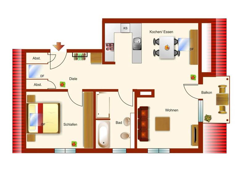 Penthouse zum Kauf 578.000 € 2 Zimmer 61 m² Bogenhausen München 81929