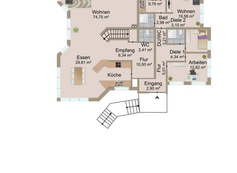 Mehrfamilienhaus zum Kauf 997.000 € 7 Zimmer 318,1 m² 660 m² Grundstück Ettenheim 77955