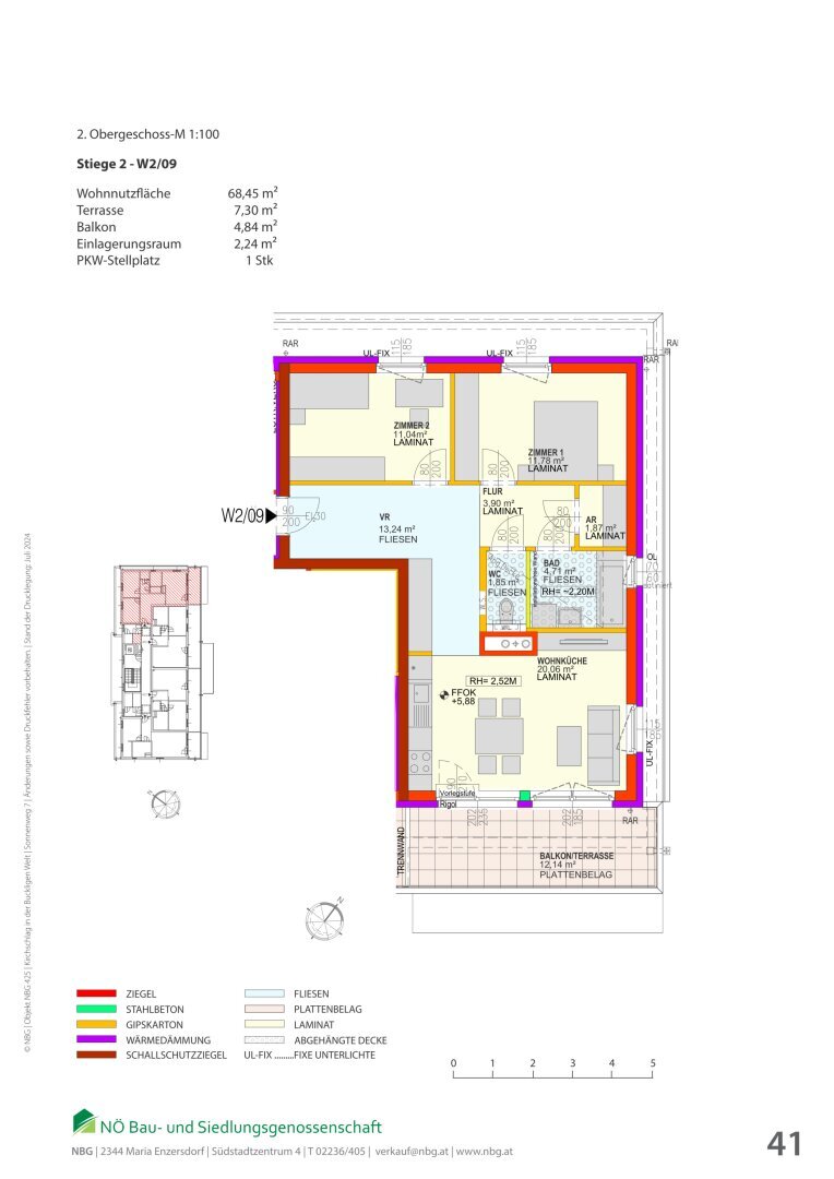 Wohnung zur Miete 641 € 3 Zimmer 68,5 m²<br/>Wohnfläche Kirchschlag in der Buckligen Welt 2860