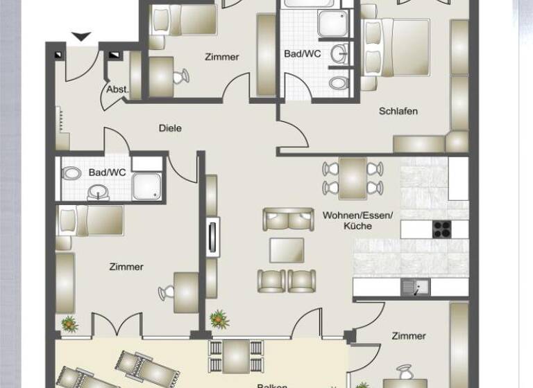 Wohnung zum Kauf 655.000 € 5 Zimmer 128 m²<br/>Wohnfläche 1.<br/>Geschoss Ruit Ostfildern 73760