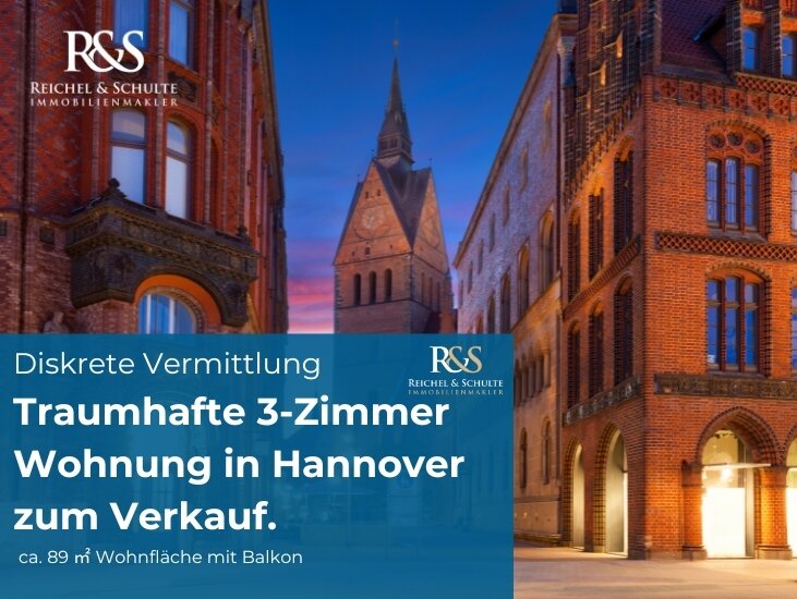 Wohnung zum Kauf 3 Zimmer 89 m²<br/>Wohnfläche 2.<br/>Geschoss Waldheim Hannover / Südstadt 30173