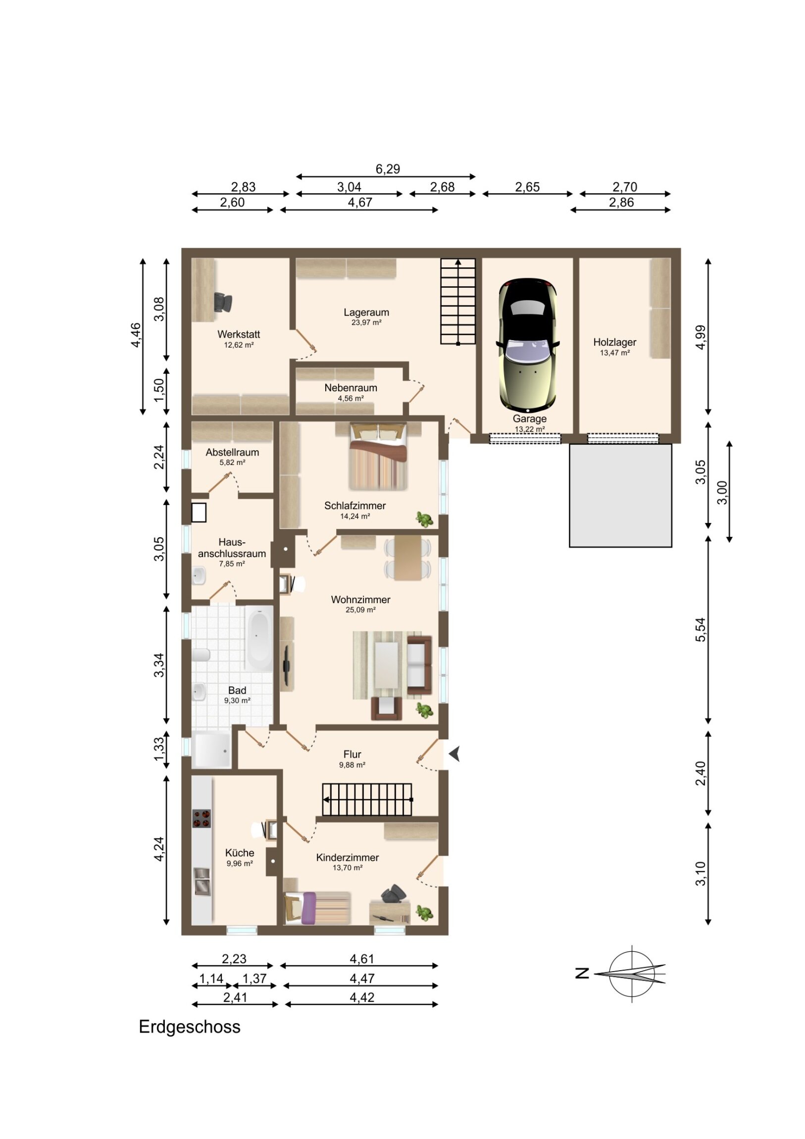 Einfamilienhaus zum Kauf 8 Zimmer 204,8 m²<br/>Wohnfläche 306 m²<br/>Grundstück Büddenstedt Büddenstedt 38372