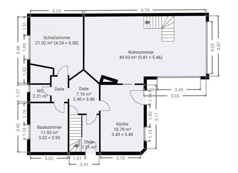 Mehrfamilienhaus zum Kauf 420.000 € 6 Zimmer 174 m² 758 m² Grundstück Brodersby 24398