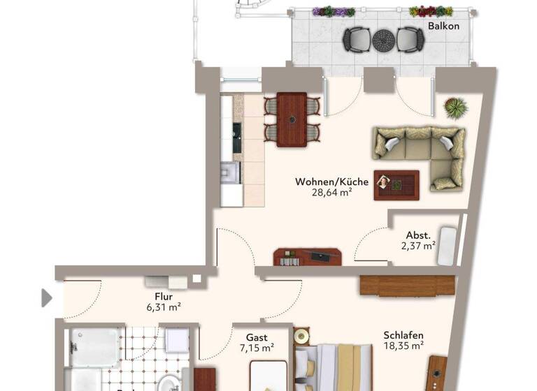 Wohnung zur Miete 757 € 3 Zimmer 75,7 m² 1. Geschoss frei ab 01.04.2026 Alt Salbke 67 Salbke Magdeburg 39122