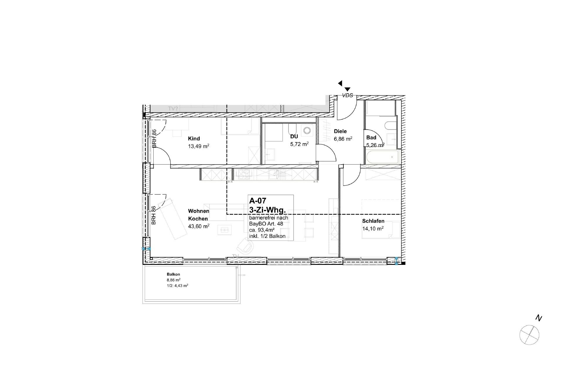 Wohnung zur Miete 1.900 € 3 Zimmer 93,4 m²<br/>Wohnfläche 1.<br/>Geschoss Germering Germering 82110