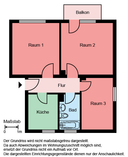 Wohnung zur Miete 399 € 3 Zimmer 58,3 m²<br/>Wohnfläche 1.<br/>Geschoss Danziger Weg 6 Herscheid Herscheid 58849