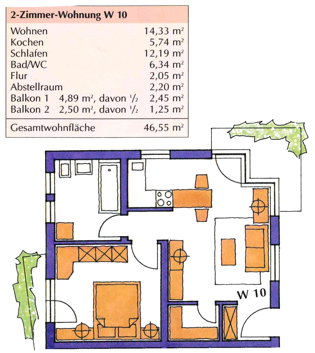 Wohnung zur Miete 306 € 2 Zimmer 47 m²<br/>Wohnfläche 2.<br/>Geschoss Kanzlerstraße 36 Kaßberg 911 Chemnitz 09112