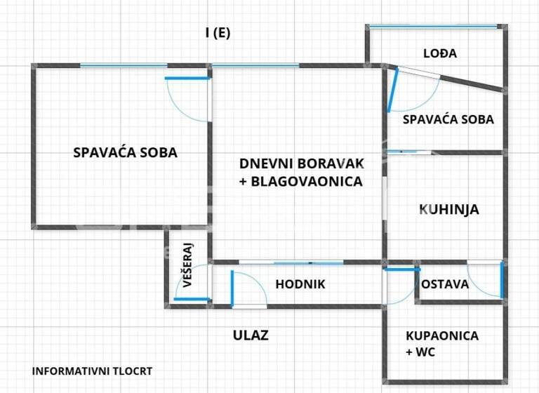 Wohnung zum Kauf 299.000 € 3 Zimmer 60 m² 2. Geschoss Stara Tresnjevka