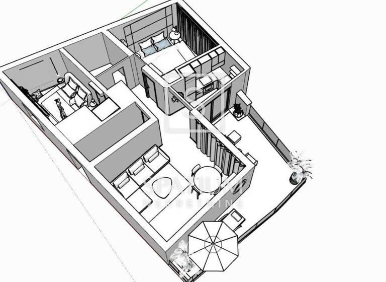 Wohnung zum Kauf 449.000 € 3 Zimmer 101 m² 2. Geschoss Crikvenica Centar