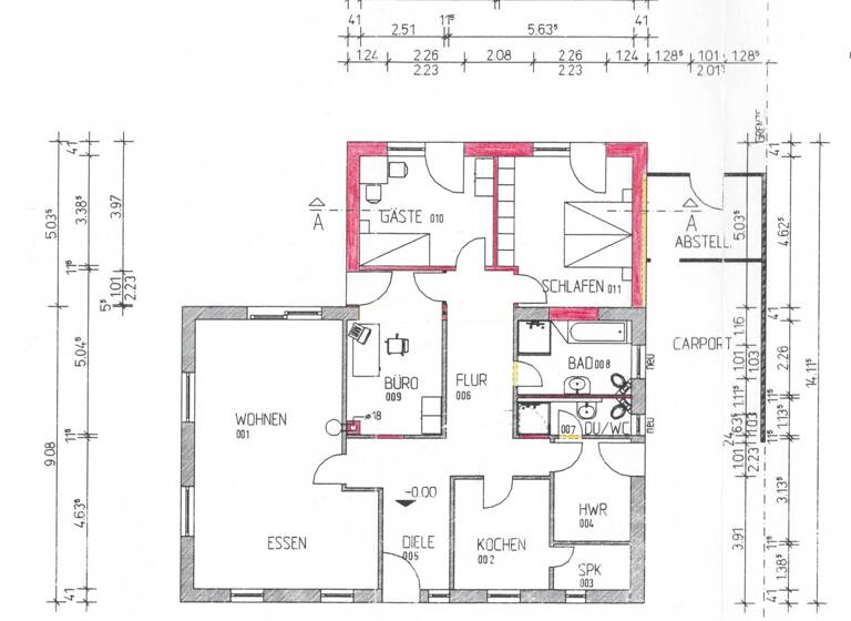 Bungalow zum Kauf 379.000 € 4 Zimmer 140,8 m² 833 m² Grundstück Ladelund 25926