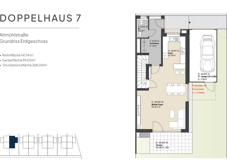Doppelhaushälfte zum Kauf provisionsfrei 785.000 € 5 Zimmer 147 m² 268 m² Grundstück Schwabmünchen 86830