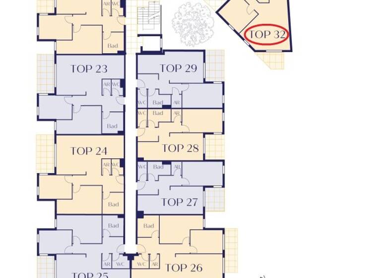 Terrassenwohnung zum Kauf 297.857 € 2 Zimmer 47,7 m² 2. Geschoss Leopoldsdorf 2333