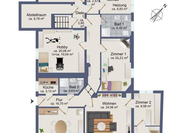 Villa zum Kauf 998.000 € 12 Zimmer 340 m² 1.417 m² Grundstück Rahlstedt Hamburg / Rahlstedt 22143