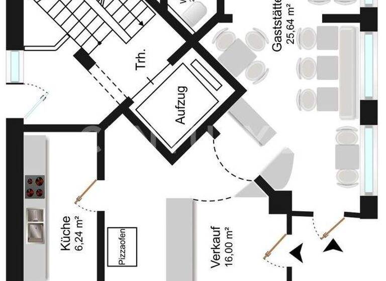 Restaurant zum Kauf 350.000 € 42 m² Gastrofläche Gießen 35390