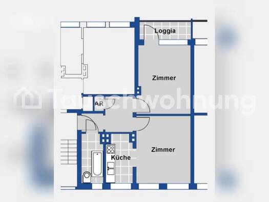 Wohnung zur Miete Tauschwohnung 384 € 2 Zimmer 41 m² Alsterdorf Hamburg 22307