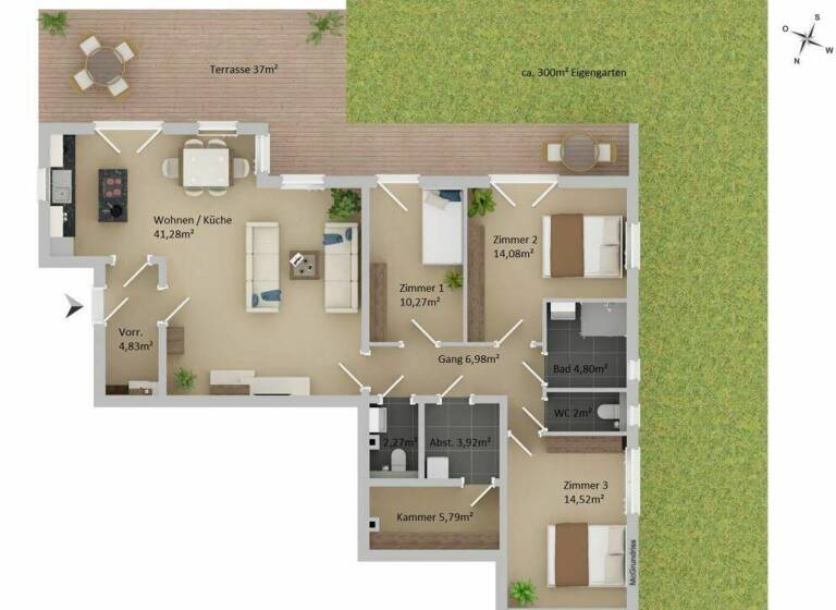 Wohnung zum Kauf - Erstbezug 389.000 € 4 Zimmer 105 m² Laßnitzhöhe 8301