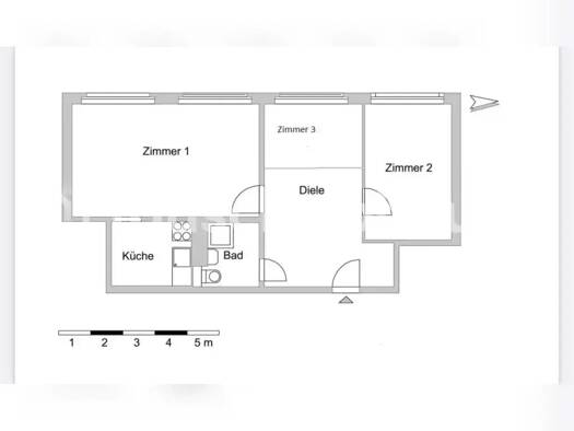 Wohnung zur Miete nur mit Wohnberechtigungsschein Tauschwohnung 425 € 3 Zimmer 59 m² Mitte Berlin 10178