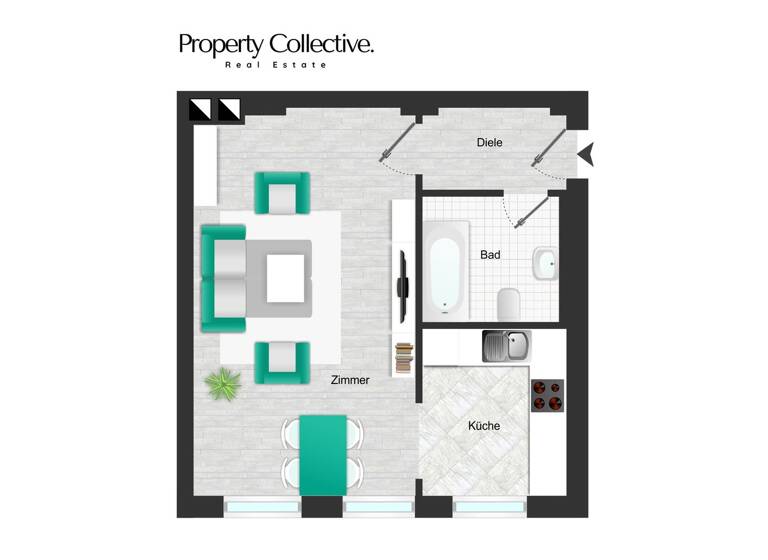 Studio zum Kauf 162.750 € 1 Zimmer 35 m² 3. Geschoss Nazarethkirchstraße 39 Wedding Berlin 13347