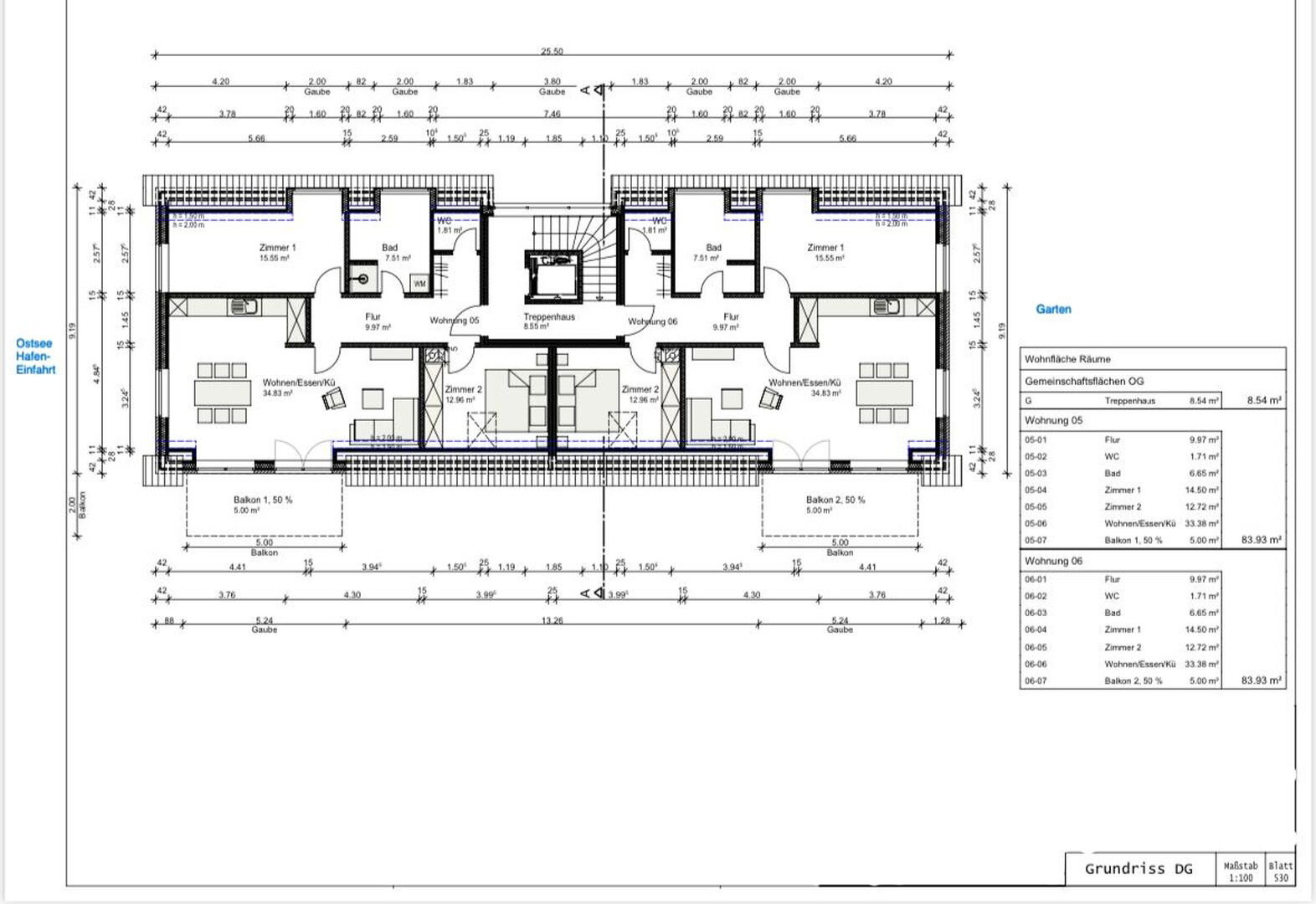 Wohnung zur Miete 1.760 € 3 Zimmer 92,3 m²<br/>Wohnfläche Am Heisterbusch 33 Neustadt Neustadt 23730