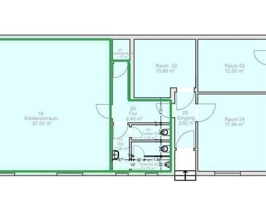 Bürofläche zur Miete provisionsfrei 12,50 € 1 Zimmer 71,8 m² Bürofläche Am Flugplatz Haus 8 Egelsbach 63329