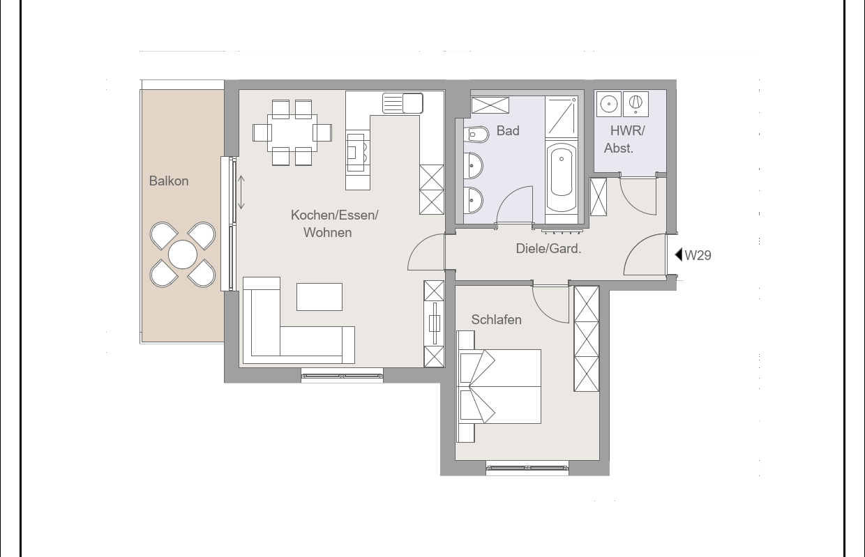 Wohnung zur Miete 984 € 2 Zimmer 74,5 m²<br/>Wohnfläche 2.<br/>Geschoss Erzgebirgstrasse 12/14 Niederndirf Waldkraiburg 84478