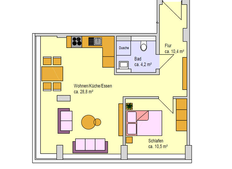 Wohnung zur Miete 1.200 € 2 Zimmer 54 m²<br/>Wohnfläche 1.<br/>Geschoss Hansemannplatz 1 Aachen Aachen 52062