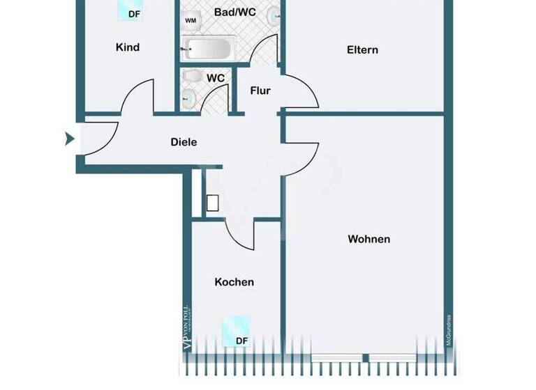 Wohnung zum Kauf 165.000 € 3 Zimmer 71,4 m² Metternich Koblenz 56072