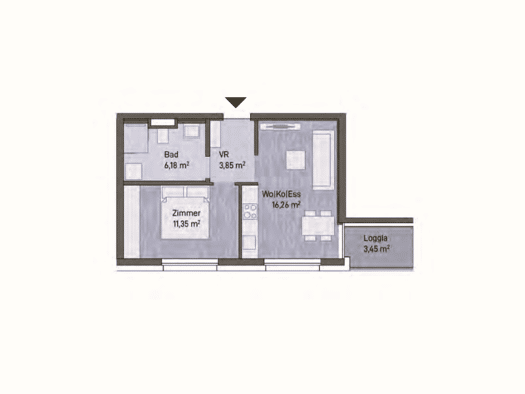 Wohnung zum Kauf - Erstbezug provisionsfrei 198.175 € 2 Zimmer 37,6 m² Eggenberg Graz 8020