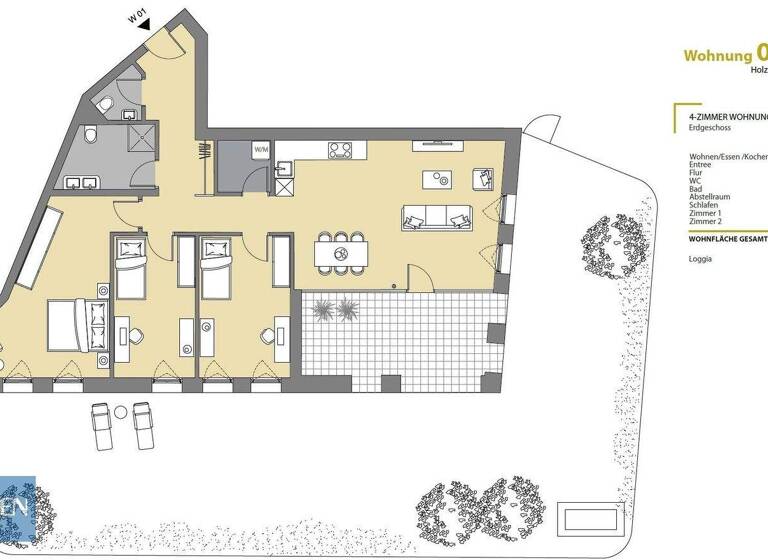 Wohnung zum Kauf - Erstbezug 821.000 € 4 Zimmer 109,5 m² EG Holzstraße 1 Lustenau 6890
