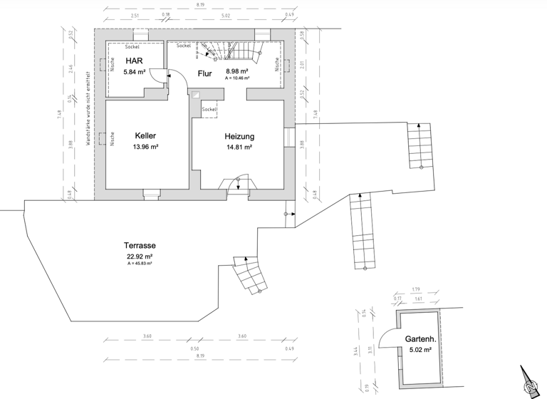 Einfamilienhaus zum Kauf 479.000 € 5,5 Zimmer 161,5 m² 562 m² Grundstück Kreuzsteinallee 23 Nordstadt Pforzheim 75177