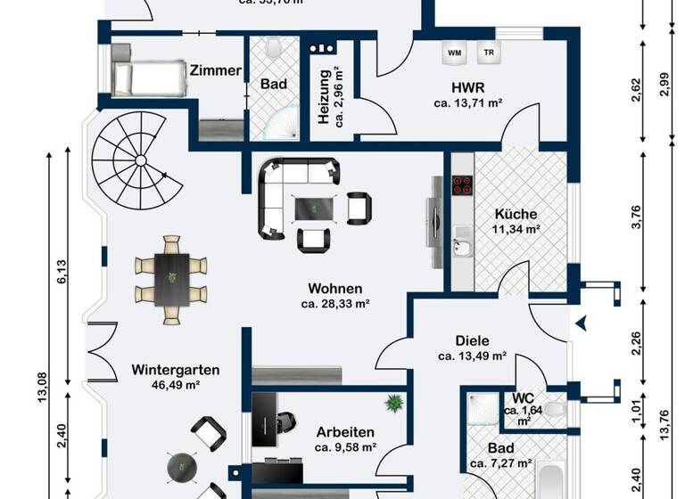 Einfamilienhaus zum Kauf 499.000 € 5 Zimmer 386,4 m² 675 m² Grundstück Waddewarden Wangerland / Waddewarden 26434